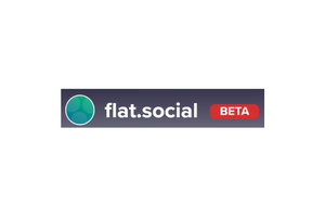 flat social logo