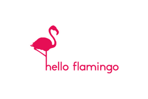 Hello flamingo logo